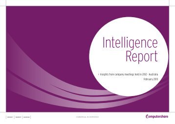 to download the Computershare Investor Services Intelligence Report.