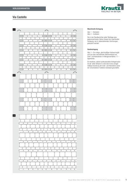 Verlegevarianten - Krautz Beton