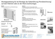 Montage Jalousie - Der Jalousienladen