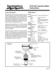 IP101/201 Paddlewheel insertion flow meter for 2âto 48â pipe