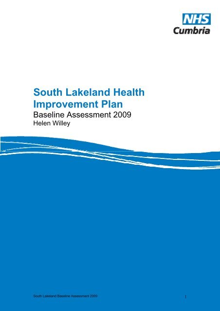 South Lakeland Health Improvement Plan - NHS Cumbria