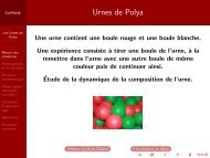 Retour au Menu des Urnes de Polya - Educmath