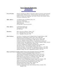 Curriculum Vitae - Department of Geology and Geophysics