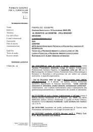 Nome PIERFELICE GIUSEPPE Indirizzo Telefono ... - ARTA Abruzzo