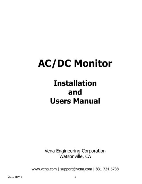AC/DC Monitor Manual