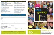 annual wall of giving 2011-2012 contributors - JCC Rockland