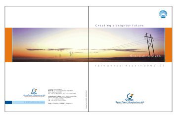 Annual Report - Genus Power Infrastructures Ltd