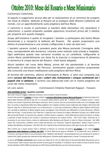 Ottobre missionario con Maria.pdf - Diocesi di Fossano