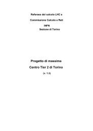 Progetto di massima Centro Tier 2 di Torino - Infn