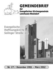 KOLUMBARIUM Ein Ort für die letzte Ruhe - Evangelische ...