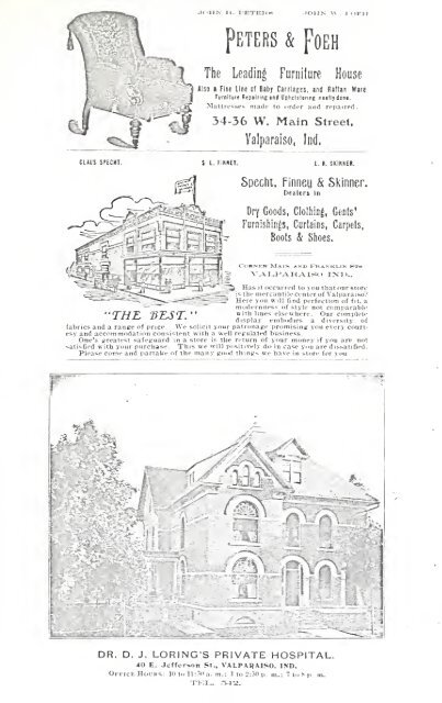 Valparaiso, Indiana city directory - Porter County, Indiana