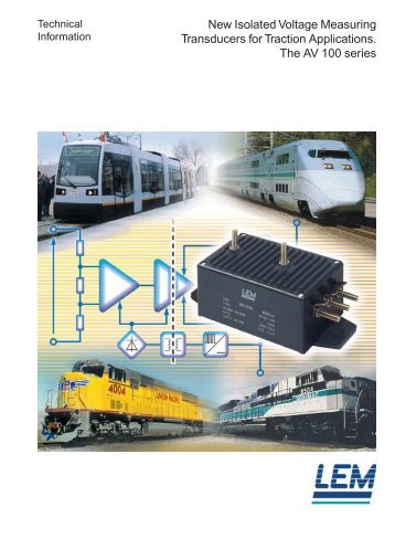 New Isolated Voltage Measuring Transducers for Traction ...