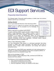 EDI Support Services - Electronic Data Interchange