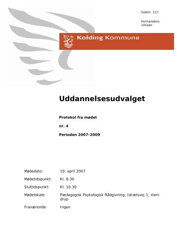 Uddannelsesudvalget - Kolding Kommune