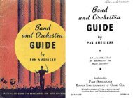 Pan American Band and Orchestra Guide, 1935 - Horn-u-copia