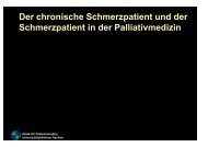 Der chronische Schmerzpatient und der Schmerzpatient in der ...