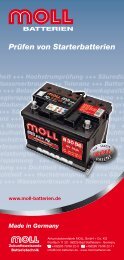 PrÃ¼fen von Starterbatterien - MOLL Batterien