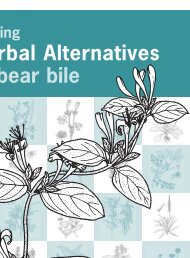 Finding Herbal Alternatives to Bear Bile - WSPA