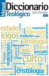 DICCIONARIO TEOLOGICO MANUAL de Justo L ... - Editorial Clie