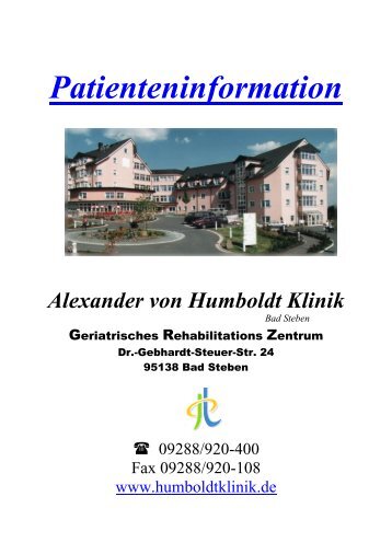 Patienteninformation - Humboldt- Klinik