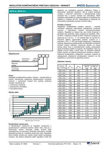 TPI 47-09 RPK-H - IMOS-Systemair sro