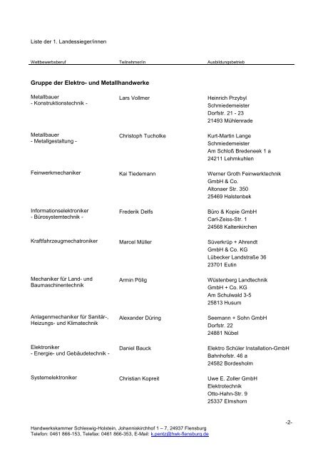 Leistungswettbewerb des Deutschen Handwerks