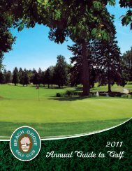 Annual Guide to Golf - Beach Grove Golf Club