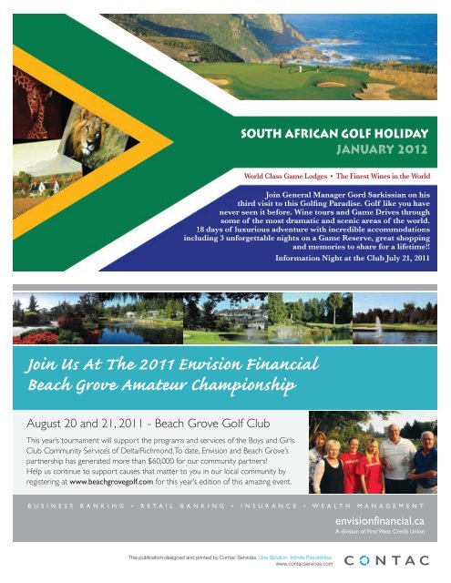 Annual Guide to Golf - Beach Grove Golf Club