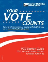 FCX Election Guide - 2012 Arizona Primary - BIPAC