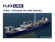 FLEX LNG Presentation at FLNG Conference, London - October 2009