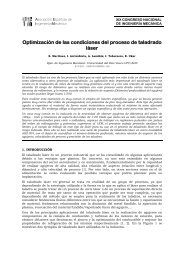 Optimización de las condiciones del proceso de taladrado láser