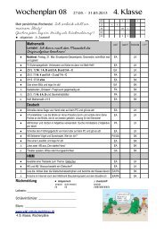 4. Klasse - Schul-Wiki Melchnau - Schule Melchnau