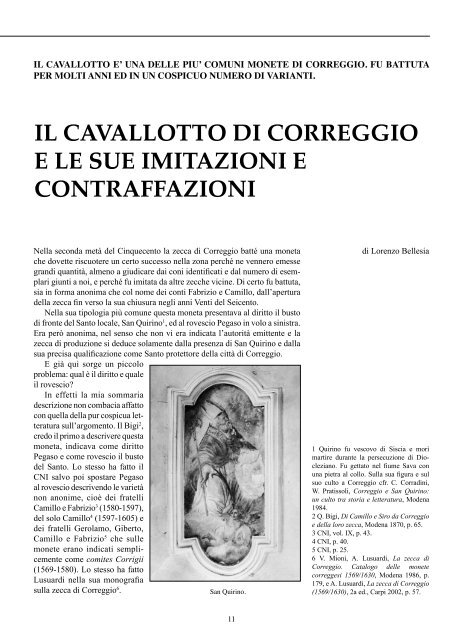 articolo completo in formato pdf - Panorama Numismatico