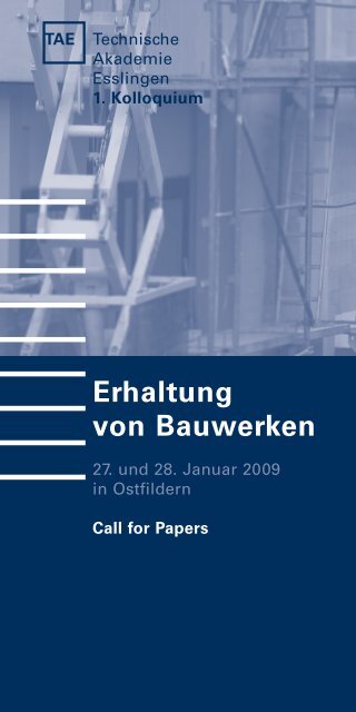 Erhaltung von Bauwerken - IBAC - RWTH