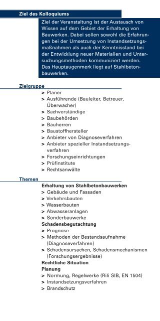 Erhaltung von Bauwerken - IBAC - RWTH