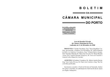 boletim 3392 - CÃ¢mara Municipal do Porto