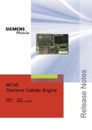 MC45 Siemens Cellular Engine - Wireless Data Modules