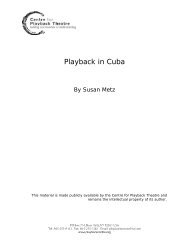 Playback in Cuba - Playback Theatre