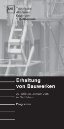 Erhaltung von Bauwerken - Siegwart, Michael