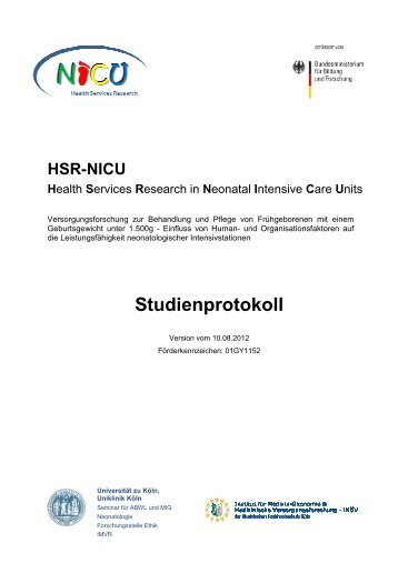 Studienprotokoll - HSR-NICU