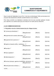 questionnaire commerces et equipements estionnaire es ... - Rognes