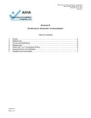 Table of Contents 1. Scope - AIHA's Laboratory Accreditation ...