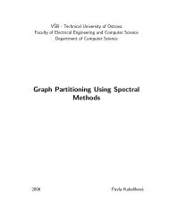 Graph Partitioning Using Spectral Methods - FEI VÅ B