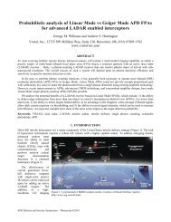 Probabilistic analysis of Linear Mode vs Geiger Mode APD FPAs for ...