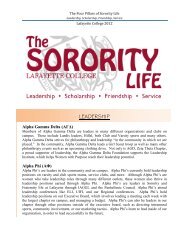 The Four Pillars of Sorority Life - Sites at Lafayette - Lafayette College