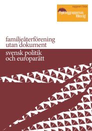 FamiljeÃ¥terfÃ¶rening utan dokument â Svensk politik och ... - FARR