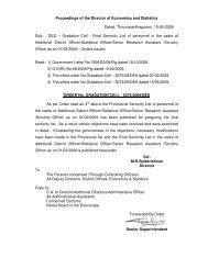 Final Seniority List in the Cadre of Addl.District Officer/Statistical ...