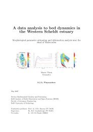 A data analysis to bed dynamics in the Western Scheldt ... - TU Delft