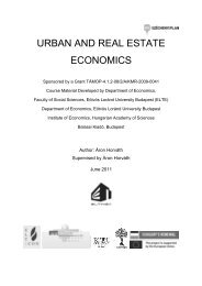 URBAN AND REAL ESTATE ECONOMICS