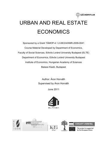 URBAN AND REAL ESTATE ECONOMICS